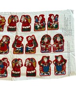 Old-World Santa 1984 Cranston Craft Ornaments Mini Pillows Cut &amp; Sew Fabric - $370.43 MXN