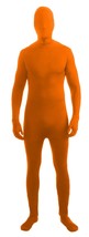 Orange Disappearing Man Skin Suit Adult Halloween Costume Men&#39;s Size X-LARGE - $32.55