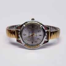 Geneva Two-Toned Gold Silver 35mm Quartz Men&#39;s/Women&#39;s Watch-Stretch Ban... - $33.17