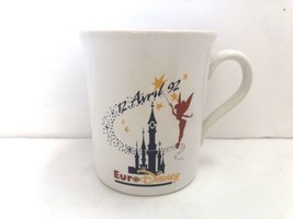 Vintage Euro Disney Tinkerbell Coffee Mug 12 Avril 92 Opening Day 1992 England - £19.46 GBP