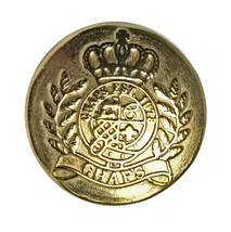 Ralph Lauren Chaps Crown  Gold tone Metal Replacement Button .60&quot; - $3.64