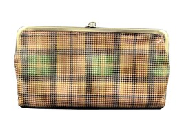 Hobo Houndstooth Plaid Leather Clutch Wallet New - £75.17 GBP