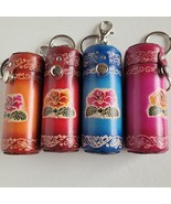 X-Large Coin Size Holder Key Chain Leather Handmade Pill Chapstick Case ... - $367.41 MXN