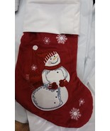 Luxury Velvet BHD Beauty Embroidery Pattern Set of Christmas Snowman Sto... - $27.06 CAD
