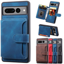 For Google Pixel 7 Pro 7A 6A  Flip Leather Case Wallet Silicon back Cover - £35.87 GBP