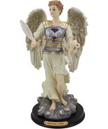 Ebros Byzantine Archangel Saint Gabriel with Brass Name Plate Wooden Bas... - $909.70 MXN