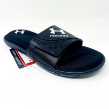 Under Armour Mens UA Ignite Freedom Slides 2 Black Adjustable Cushioned Sandals - £18.34 GBP+