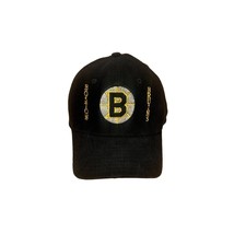 Vintage Boston Bruins NHL Pro Star Corduroy Black Snapback Hat Read Description - £39.22 GBP