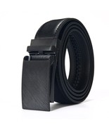 Men&#39;s Black Leather Ratchet Belt - Quick Release Buckle, Fits up to 43-inch - £1,341.43 GBP