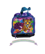 VINTAGE 1990's LISA FRANK HUNTER THE LEOPARD VINYL ZIPPERED LUNCH TOTE BAG - $65.55