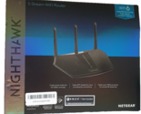 Netgear Nighthawk RAX30 AX2400 5-Stream Wi-Fi 6 Router Black Dual-Band 4... - €32,51 EUR