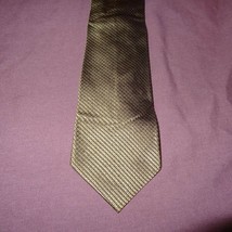 Squares Striped Green Tie Necktie 54&quot; Banana Republic 100% Silk - $14.99