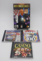 PC Games Lot of 4 Hoyle Casino Deal or no Deal Tour America Best of Arcade 100 - £19.50 GBP