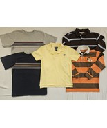 Lot 5 Polos &amp; T-Shirts Boys Size 10/12 Chaps Basic Editions Route 66 Fad... - $21.77