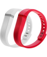 SEALED NEW WoCase Flexband Fitbit Flex Tracker ONE SIZE Red/White Wrist ... - £4.71 GBP