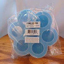 Silicone Egg Bites Poacher Mold with Lid and Spoon for Instant Pot, Blue, New - £4.77 GBP