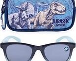 JURASSIC WORLD PARK 100% UV Impact Resistant Sunglasses &amp; Soft Case Set NWT - $15.88