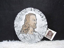 Shapes of Clay Jesus Portrait by Stan Langtwait Ash of Mt. St Helens Plaque, NWT - £23.97 GBP