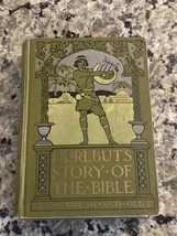 Old Hurlbut&#39;s Story Of The Bible 1904 Antique Hardcover Illustrated Color Plates - £29.42 GBP
