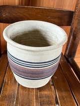 Shake Rag Alley Mineral Point Small Striped Pottery Planter Pot – marked on bott - £11.72 GBP