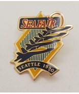 Seattle Seafair Vintage 1990 Lapel Hat Vest Pin Hydroplanes Pinchback - £13.00 GBP