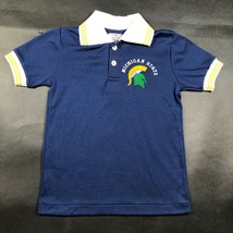 Vintage 90s Michigan State University Kids Toddlers Childs S Blue Polo Shirt - £14.79 GBP