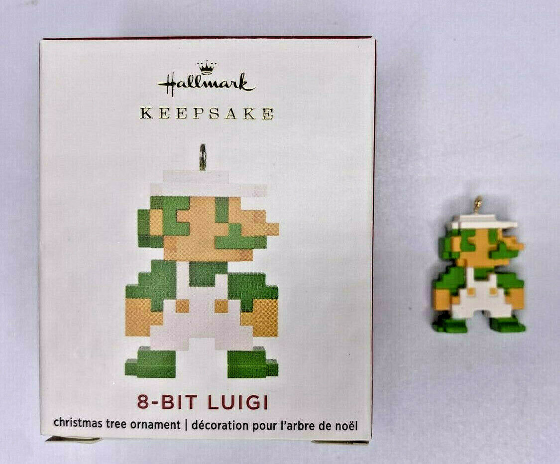 Primary image for 2020 Hallmark 8-Bit Luigi Minitaure Ornament U74/8214