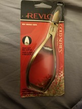 REVLON Gold Heavy Duty Toenail Nipper/Clipper Gold Series Titanium Coated NEW - £8.60 GBP