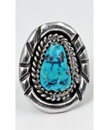Vicki Orr Vintage Blue Diamond Turquoise Navajo Ring - Si... - $195,000.00