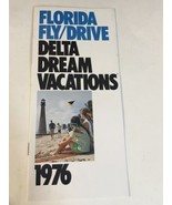 Vintage Florida Fly/Drive Delta Dream Vacation Brochure 1976 - £10.07 GBP