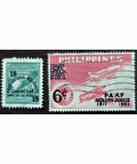 2 Philippines Stamps Overstamped - £0.79 GBP