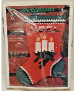 Needlepoint Christmas Stocking Kit NOEL Candles Christmas 10 Inches #115... - $333.56 MXN