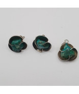 Vintage Sterling Turquoise Pendant and Screwback Earrings - $109.41 CAD