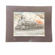 The Baltimore and Ohio Railroad Company 6150 2-10-2 Steam Train Print H.... - $11.49