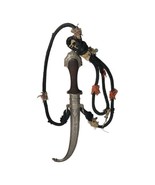 EARLY 20THC NORTH AFRICAN SOLID SILVER MOUNTED MOROCCAN KOUMMYA DAGGER - $1,154.13 CAD