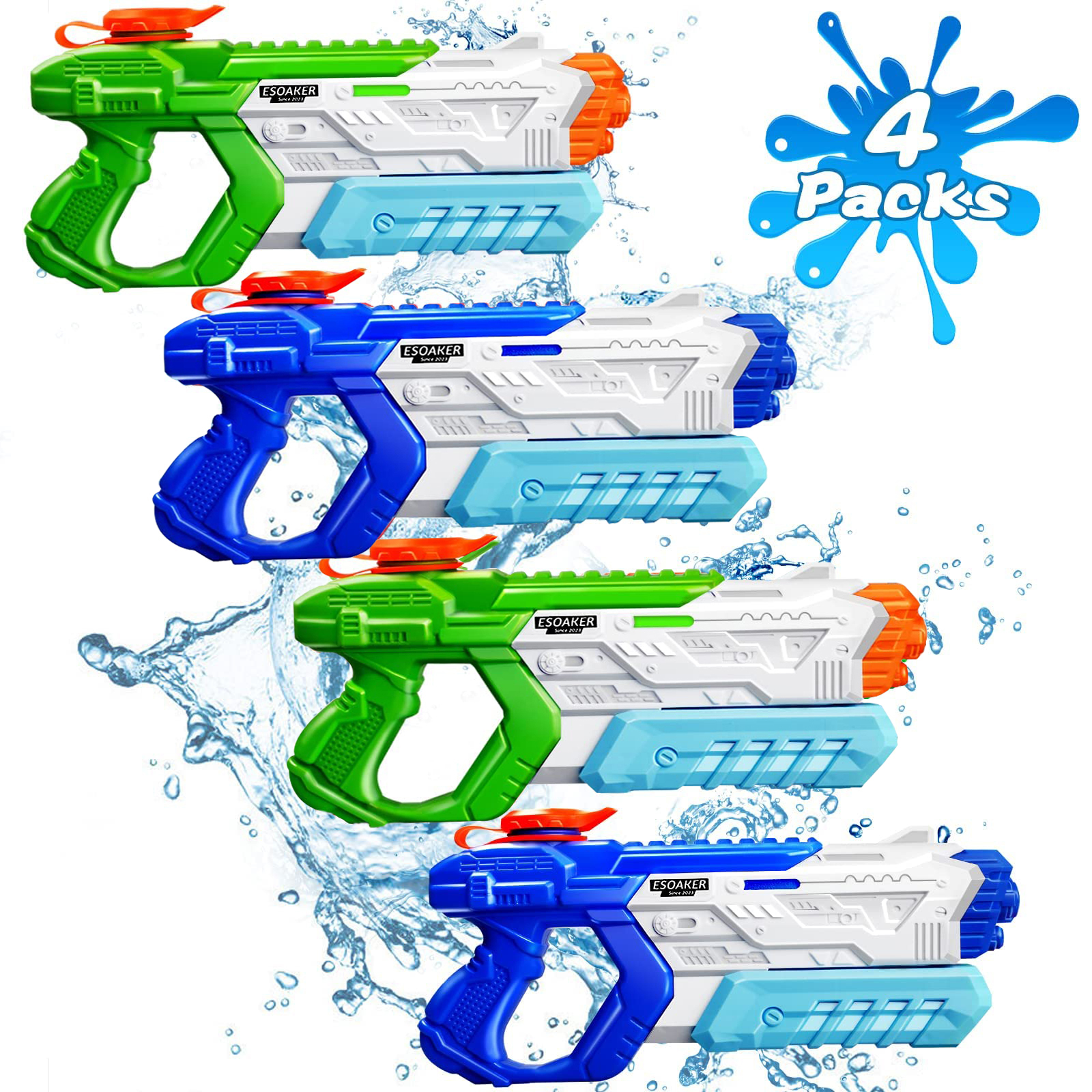 600cc Green Water Gun Kids Adults Long Rang Summer Toy for Swimming Pool... - $15.00