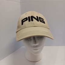 Ping G15 Golf Hat Cap Strap Back Twill Tan Brown Black Embroidered  Elastic Cut - £7.60 GBP