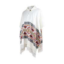Lightweight BABY ALPACA Wool Hooded Poncho Pullover UNISEX Handmade in E... - $72.22