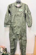 NEW 1985 US AIR FORCE USAF GREEN NOMEX FIRE RESISTANT FLIGHT SUIT CWU-27... - $211.52 CAD