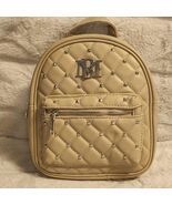 NWT (new with tags) Badgley Mischka Tan/Silver Quilted Mini Backpack - $27.72