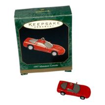 Hallmark Miniature Keepsake Christmas Ornament Red Corvette Sports Car 1997 - £4.46 GBP