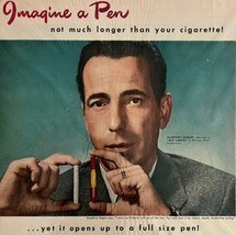 Humphrey Bogart Kimberely Pockette Pen 1948 Advertisement Eversharp DWCC12 - $99.99