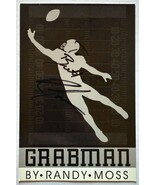 Randy Moss Signed Autographed 4x6 Grabman Promo - $642.04 MXN