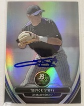 Trevor Story Signed Autographed 2013 Bowman Platinum Baseball Card - Colorado Ro - £31.45 GBP