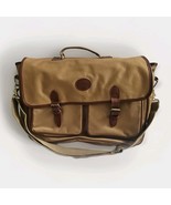 Vtg Polo Ralph Lauren Shoulder Satchel Messenger Bag Brown W Brass Hardw... - $79.15