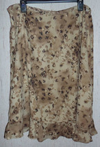 Excellent Womens Emma James Woman Lined Earth Tones Animal Print Skirt Size 18W - £20.14 GBP