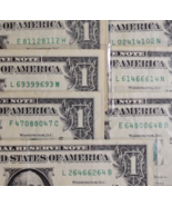 BULK 9 $1 DOLLAR BILLS 98% OR BETTER SERIAL NUMBERS REPEATERS FROM COLLE... - £47.59 GBP
