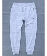 Hurley Mens Light Heather Grey/ Blue Classic Logo Activewear Leg Jogger ... - $23.70