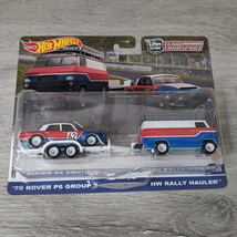 Hot Wheels 2023 Car Culture Team Transport - 70 Rover P6 + HW Rally Haul... - £11.74 GBP