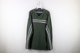 Vtg 90s Streetwear Mens XL Distressed Striped Ribbed Knit Long Sleeve T-Shirt - £35.46 GBP